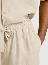 Pants Borrby Linen Ecru Man | Dedicated