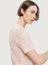 Pullover Neda Cotton Woman Rosa tulle | Rifo