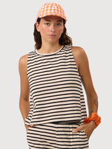 Top Sil Stripes Black Woman Cotton | Suite13lab