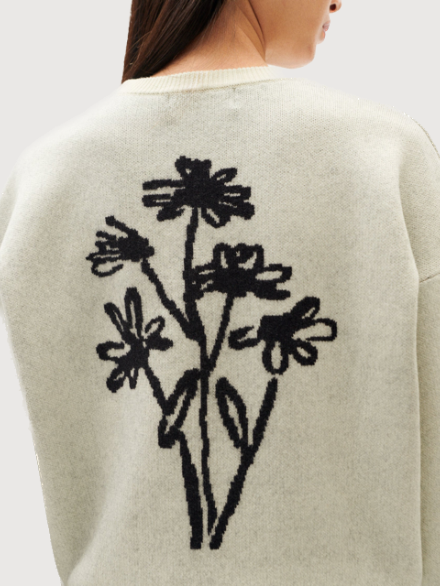 Philis Knitted Sweater Flower | THINKING MU