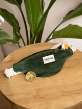Fanny pack Augustine Velours Sapin | Hindbag