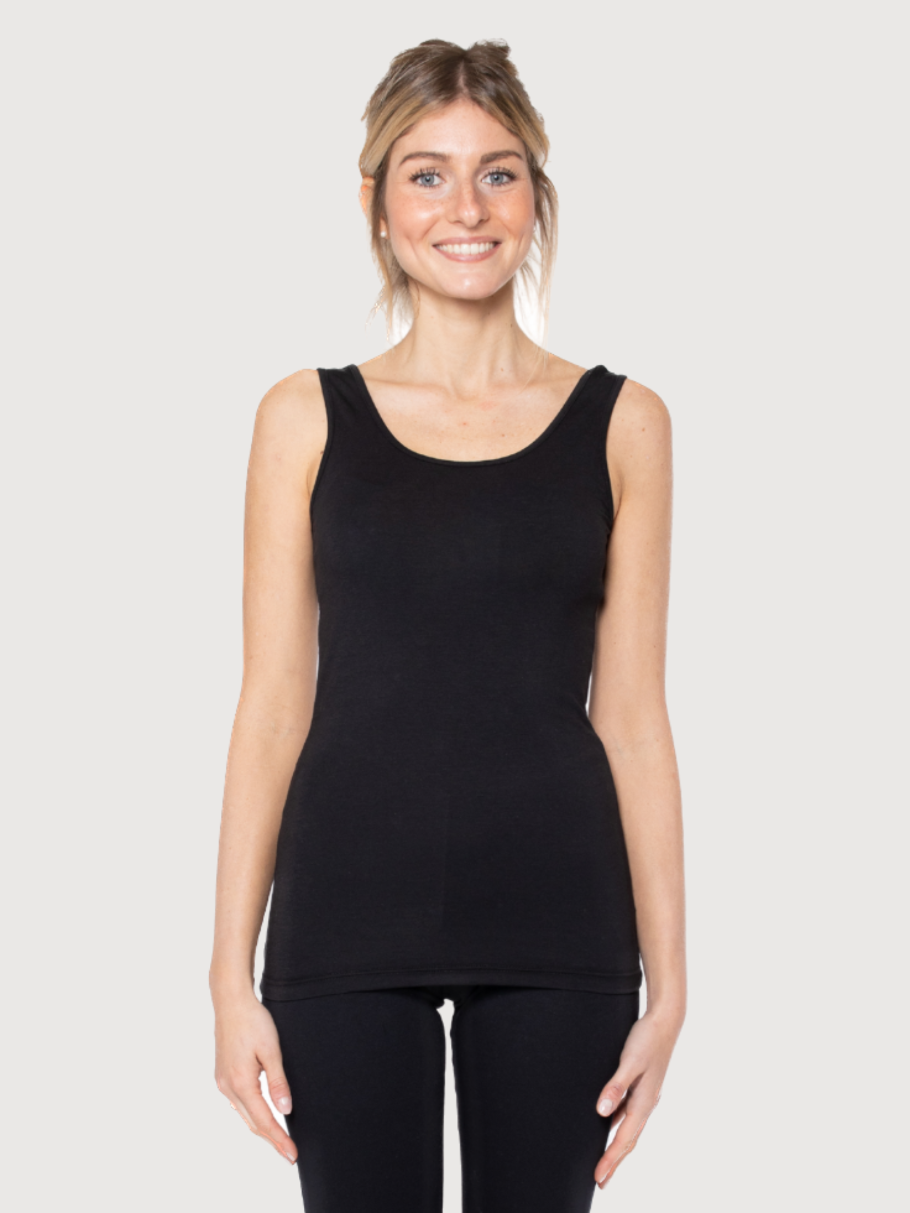 Lucilla Top Schwarz Damen Tencel | Cora Happywear