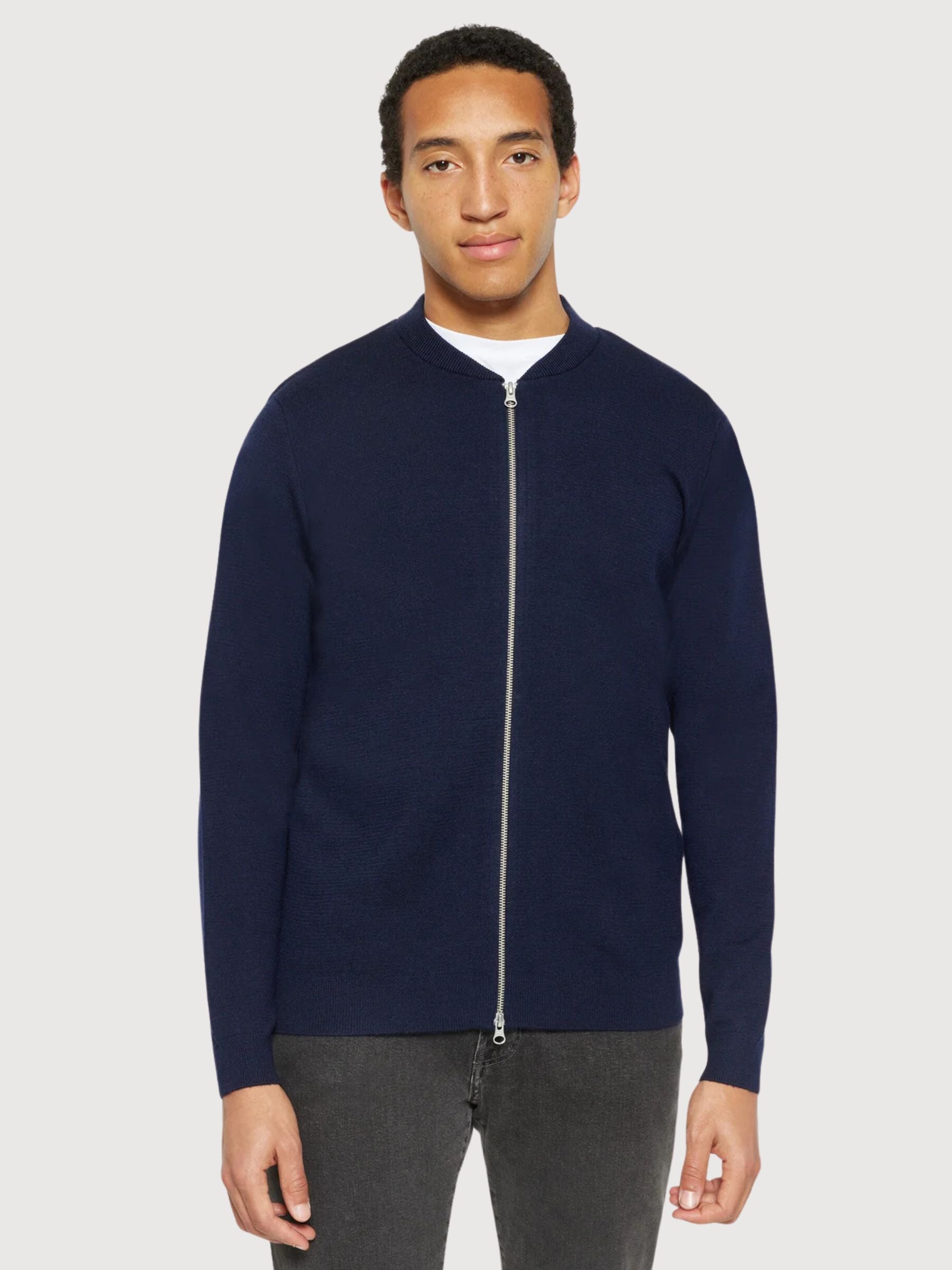 Man Cardigan in Merino Wool | Knowledge Cotton Apparel