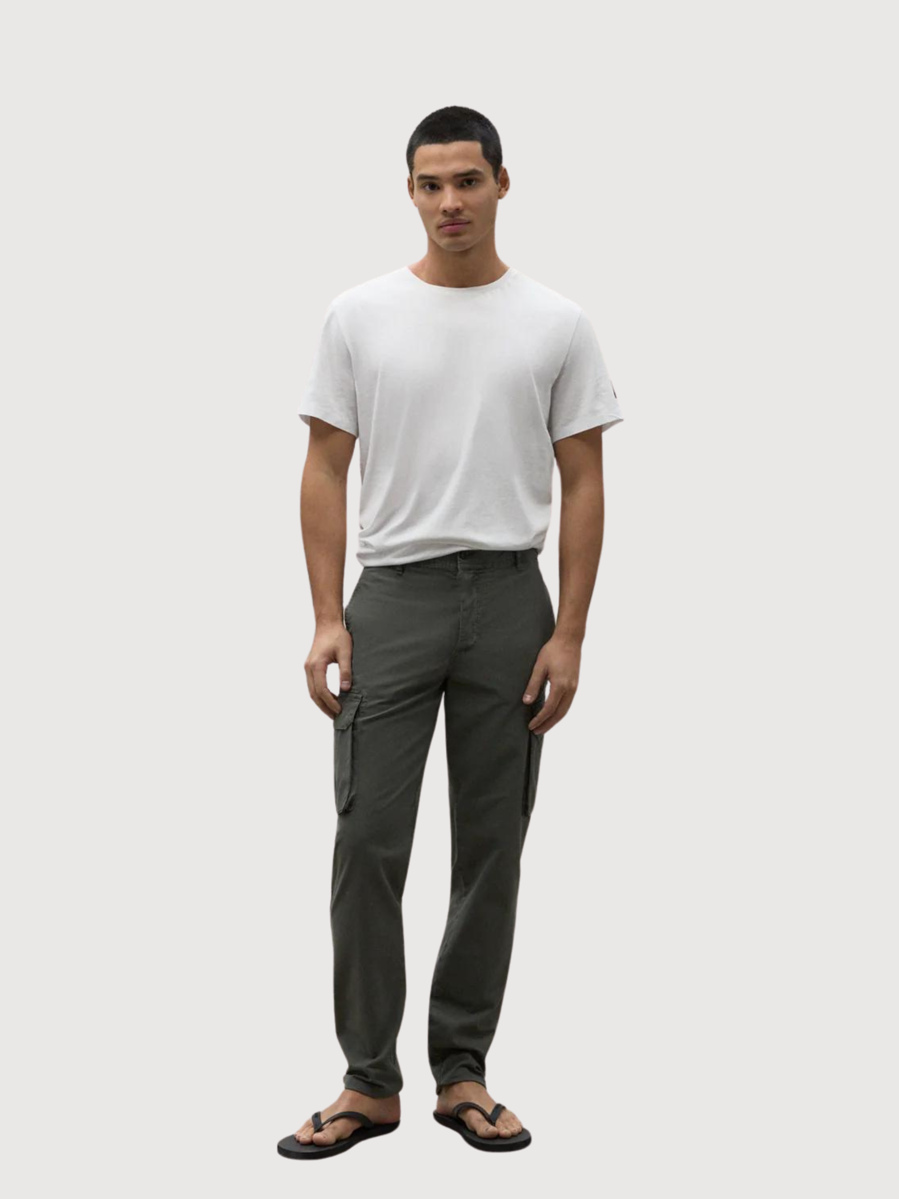 TROUSERS MAN ETHICA CARGO KAKI | ECOALF