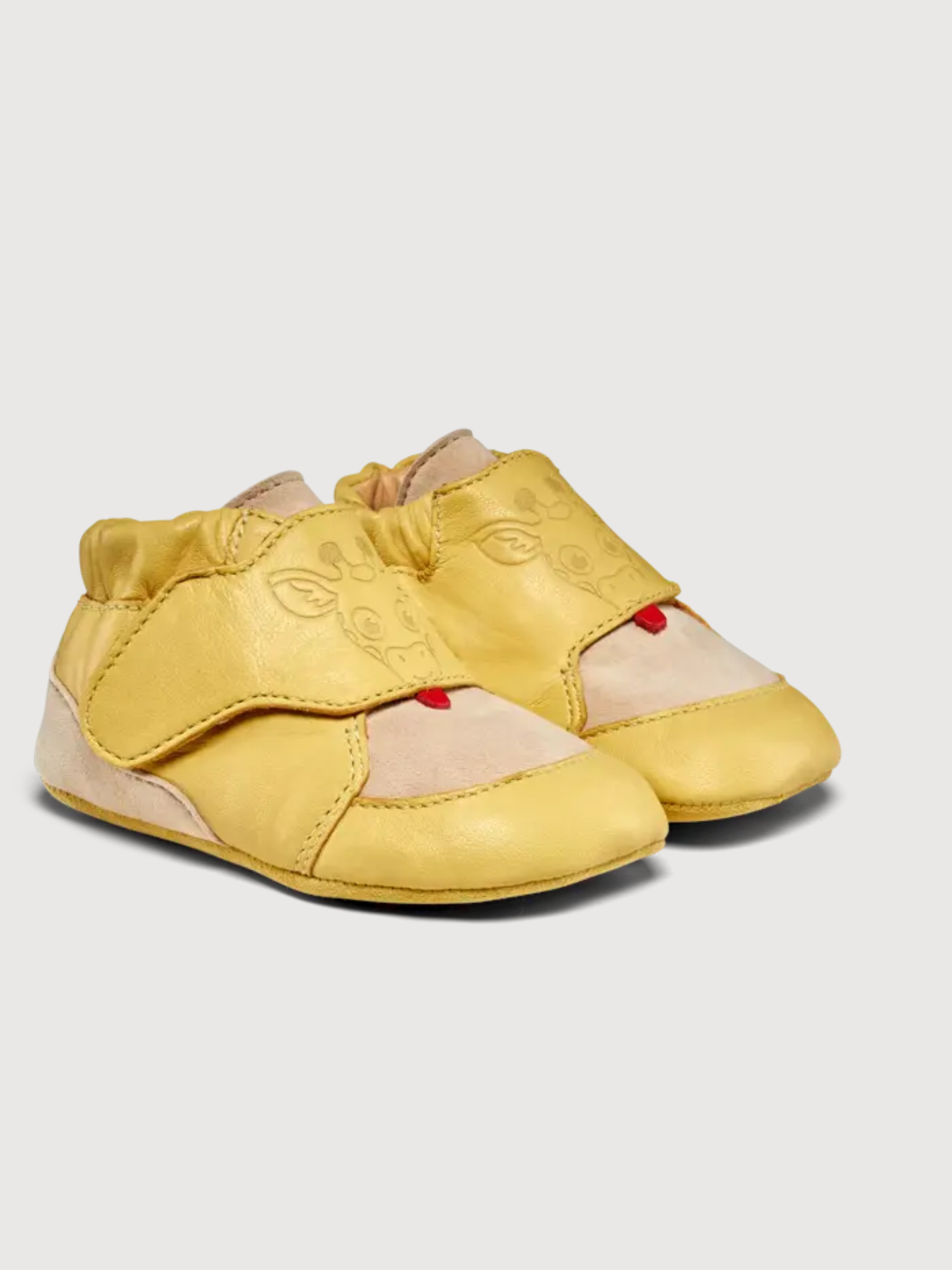 Shoes Crawly Yellow Leather Giraffe | Affenzahn