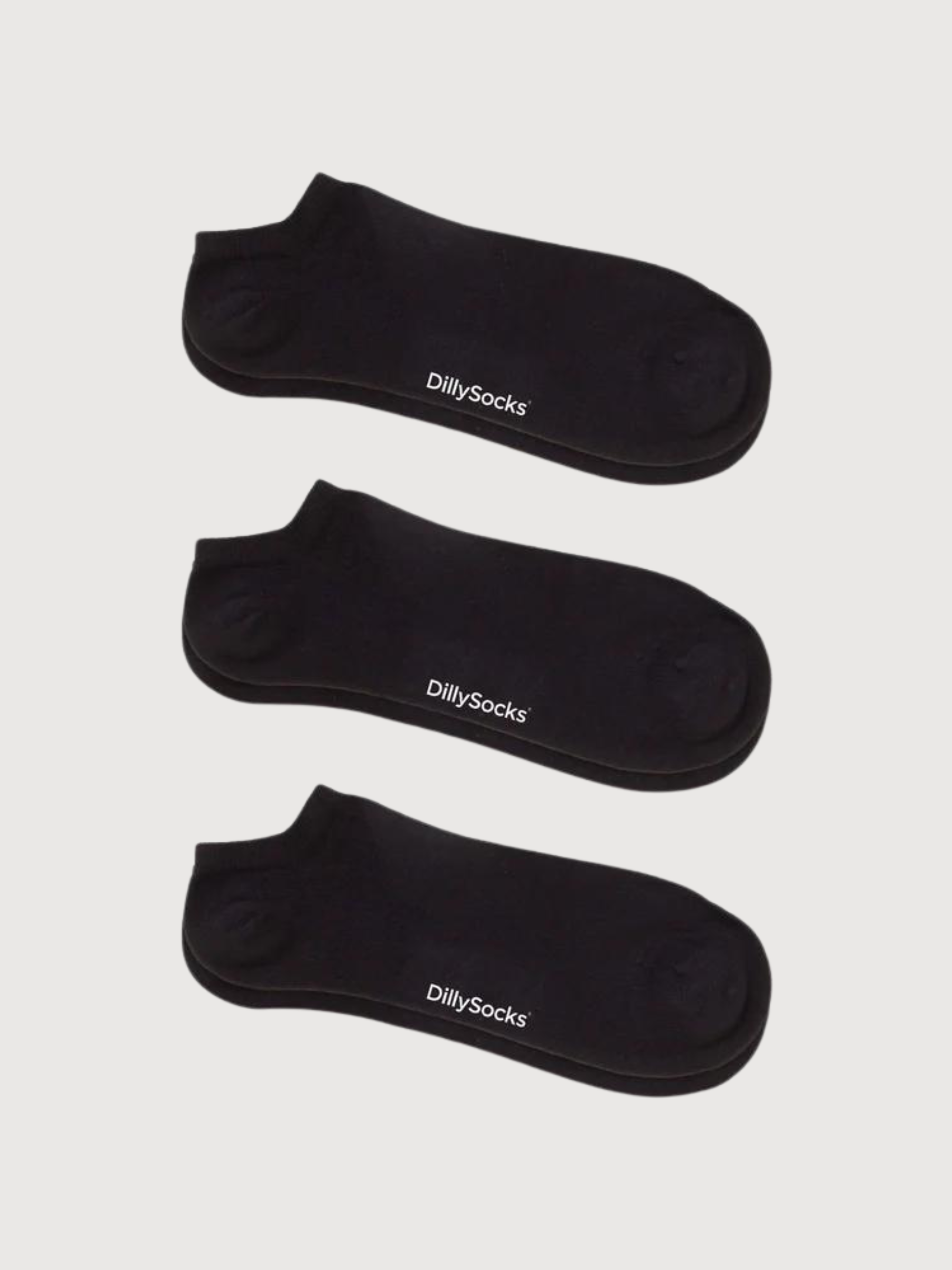 Short Socks Night Black 3-Pack Organic Cotton | DillySocks