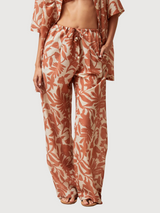 Pantaloni Tiki Floral Arancioni | Alohas