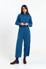 Avis Hose Karo Blau | SUITE13LAB