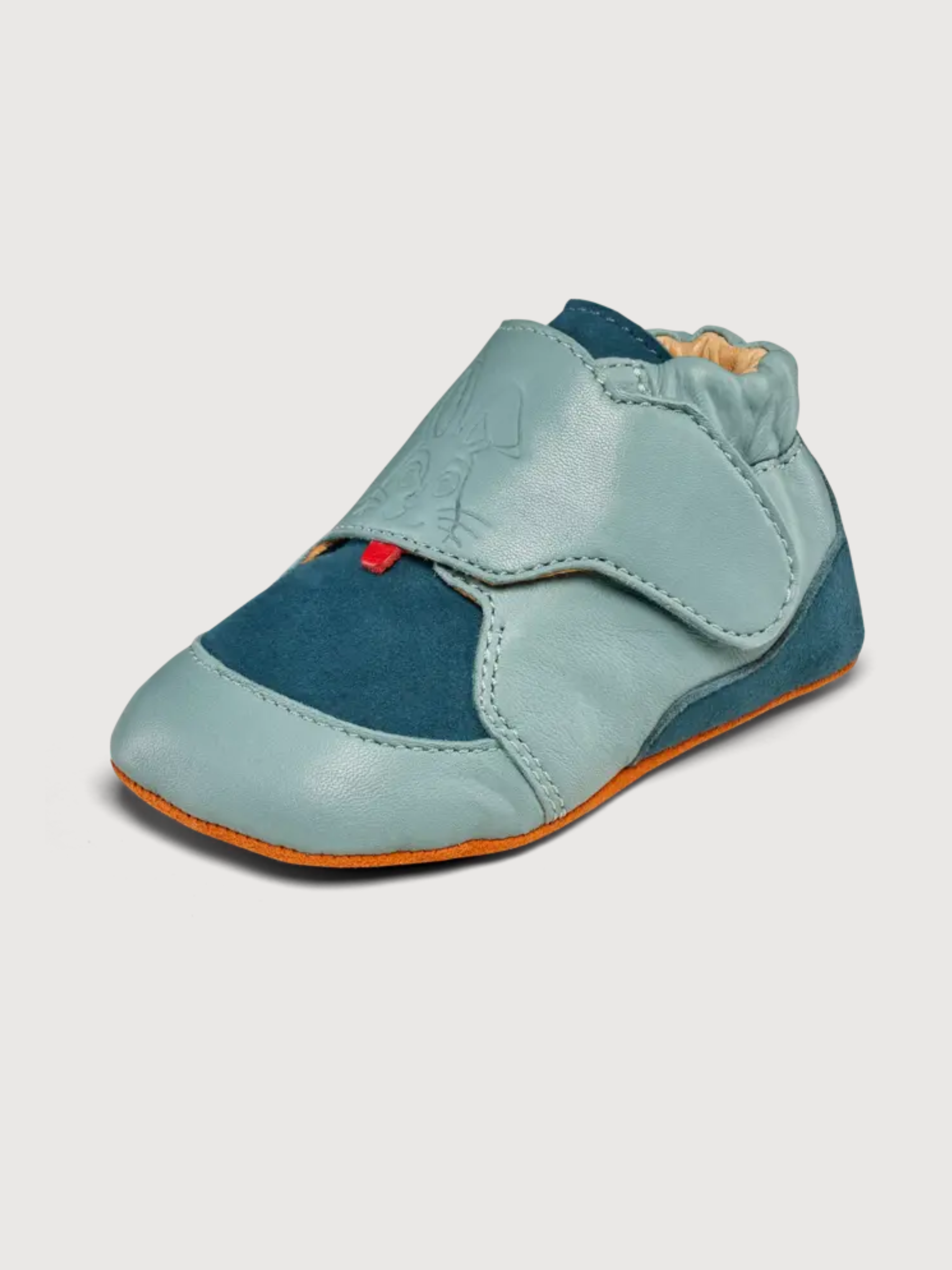 Shoes Crawly Blue Sustainable Leather Rabbit | Affenzahn