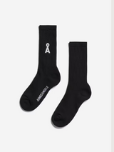 Saamus kurze Schwarz-Whot-Socken | Armedangels