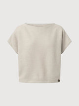 Shirt Evi Woman Ecru Merino/Cotton | Stapf