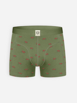 Boxer Bicelle rosse verdi dell'uomo | A-Dam