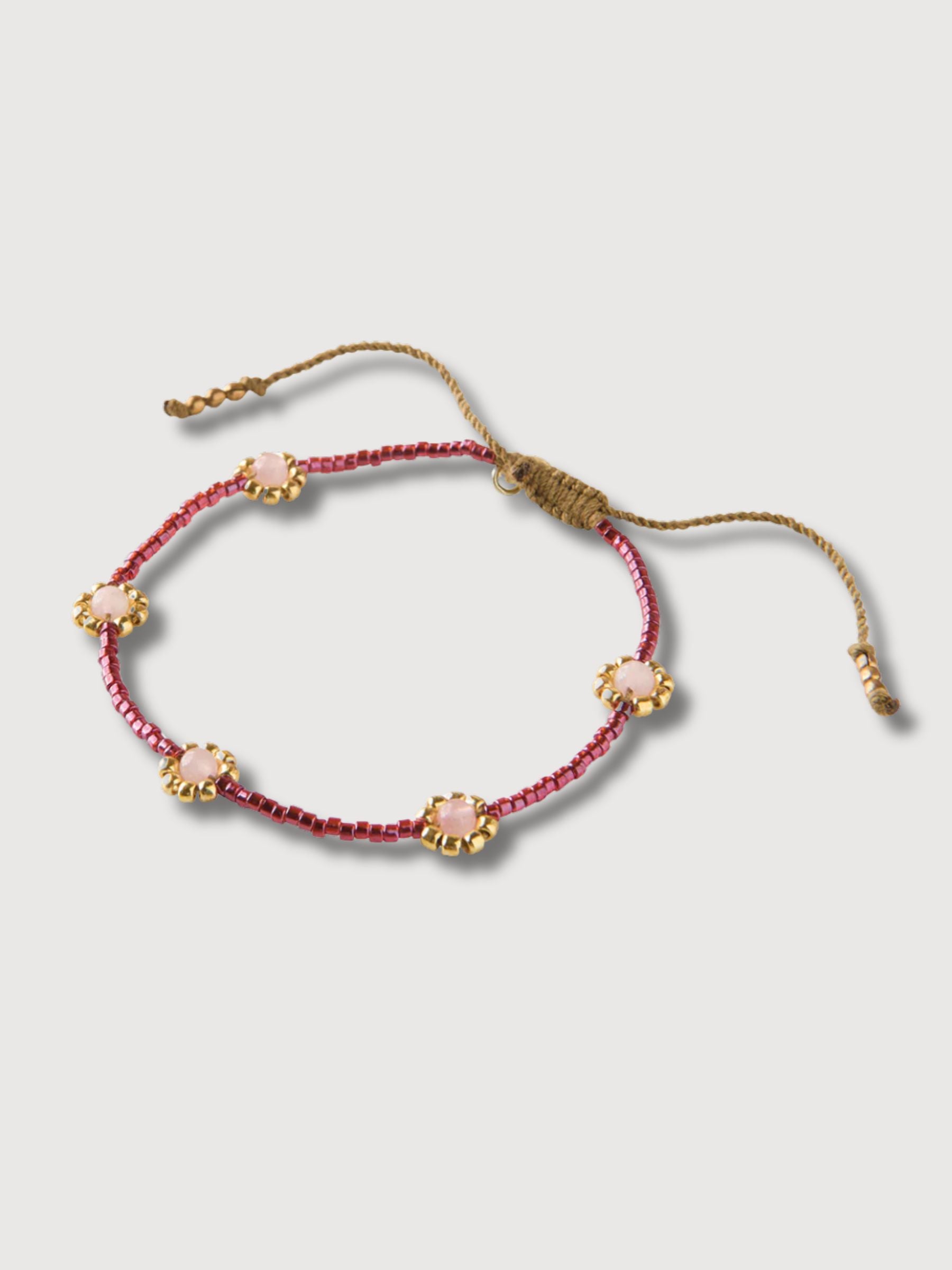 Botanic Rose Quartz Bracelet | A Beautiful Story