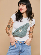 Belt Bag Olivia Sauge Matelasse In Organic Cotton | Hindbag