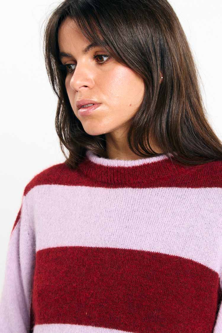 Babol Jumper Streifen Ziegel | SUITE13LAB