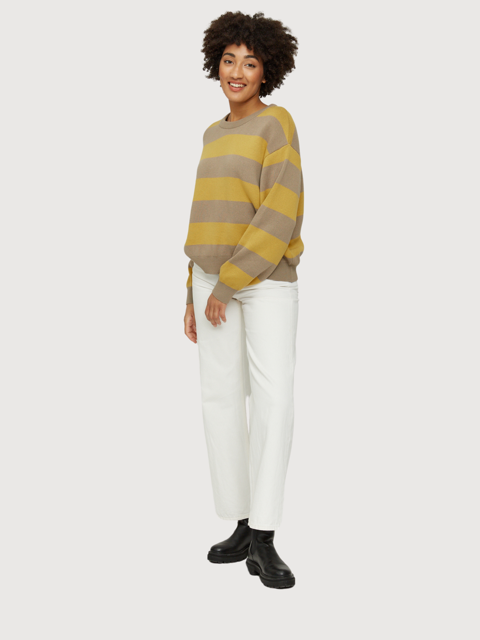 Inika Jumper Mushroom/Olive Women | Mazine