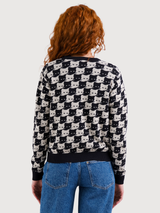 Pullover Arendal  Jacquard-Motiv mit Katzenmotiv | Dedicated