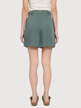 Pantaloncini in viscosa plissettata da donna | Mazine