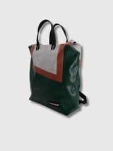 Backpack F201 Pete Dark Green White Red In Used Truck Tarps | Freitag