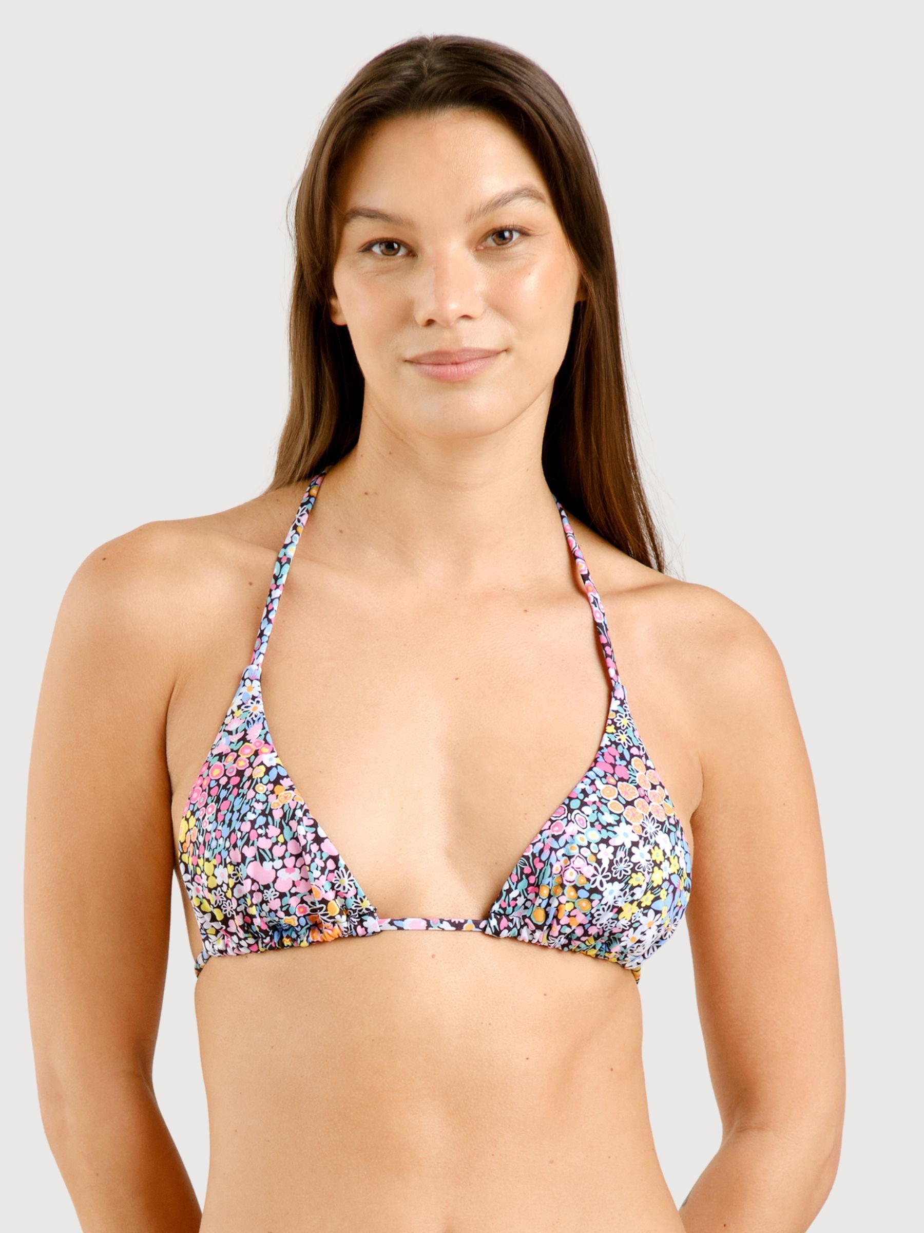 Bikini Top Yxlan Meadow Blumen Damen | Dedicated