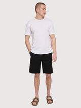 Schwarze Chino-Shorts für Herren aus Baumwolle | Mazine