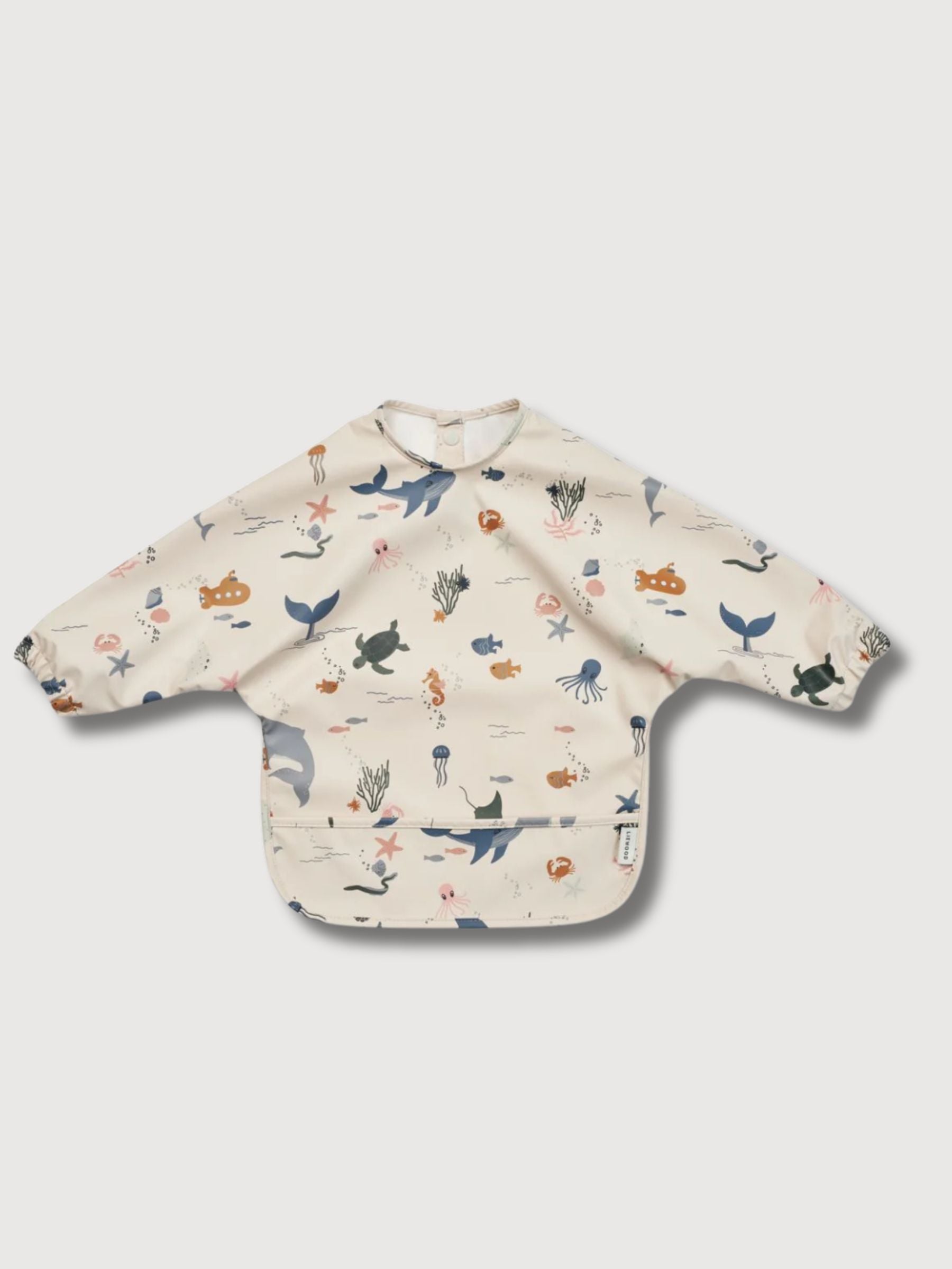  Bavaglino a Maniche Lunghe per Bambini  Sea Creature/Sandy | Liewood