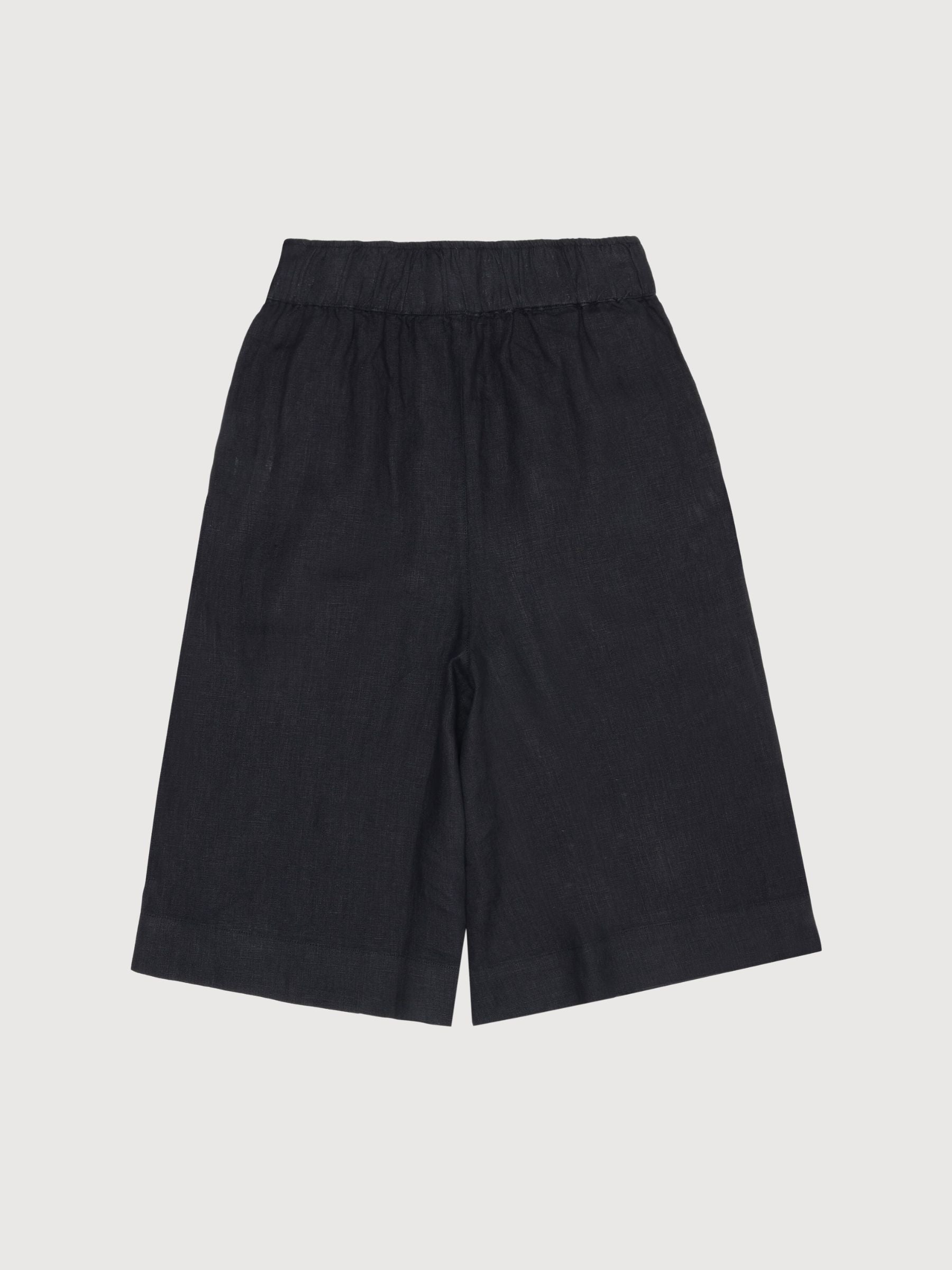 Shorts Eve Culotte Nero Donna | Knowledge Cotton Apparel