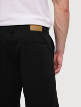 Schwarze Chino-Shorts für Herren aus Baumwolle | Mazine