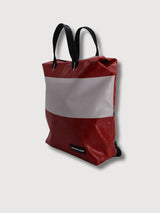 Backpack F201 Pete Red & White In Used Truck Tarps | Freitag