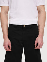 Schwarze Chino-Shorts für Herren aus Baumwolle | Mazine