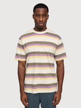 T-Shirt Bold Striped Man White/Multicolor | Mazine