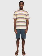 T-Shirt Bold Striped Man White/Multicolor | Mazine