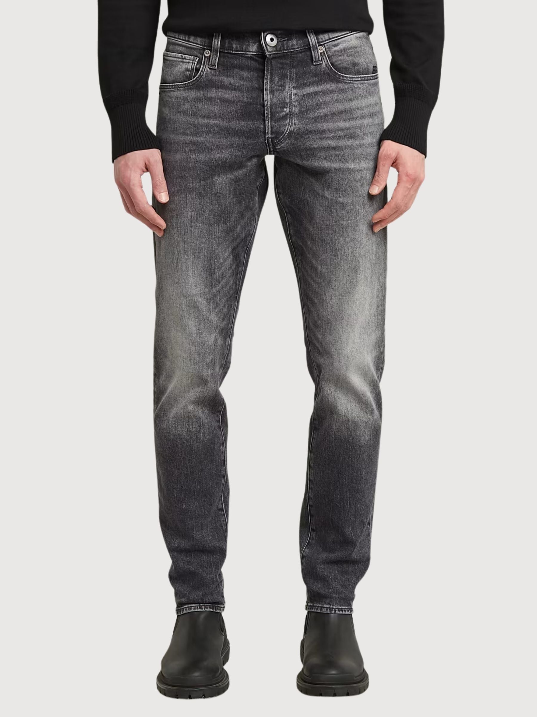 Jeans Regular Tapered Faded Bulit Man | G-star
