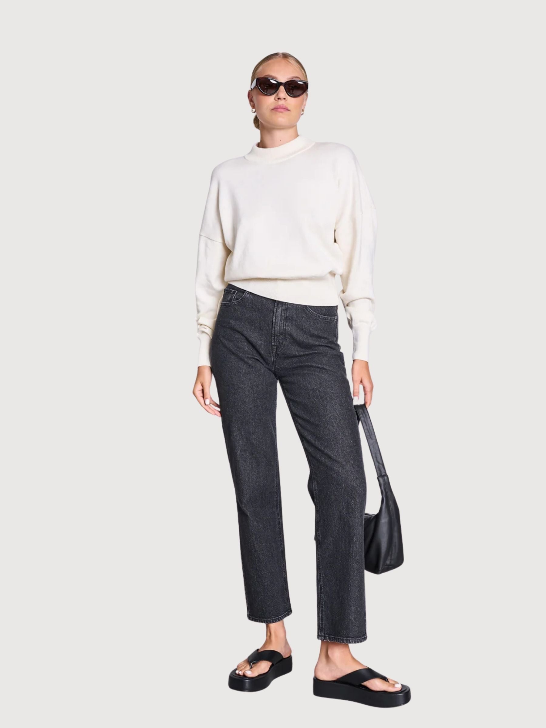 Pullover Yin White Woman Cotton | Jan N June