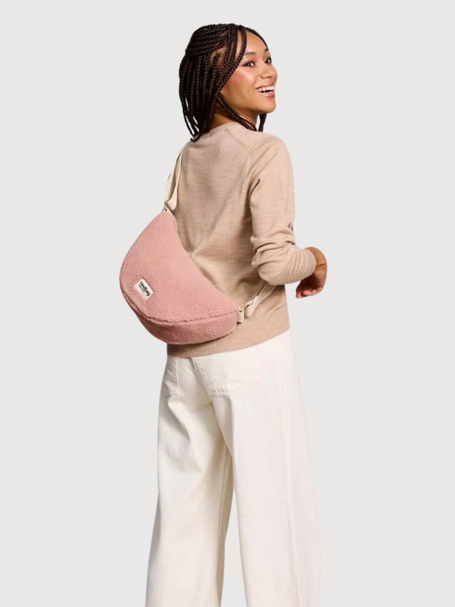 Banana Bag Andrea Teddy Pink | Hindbag