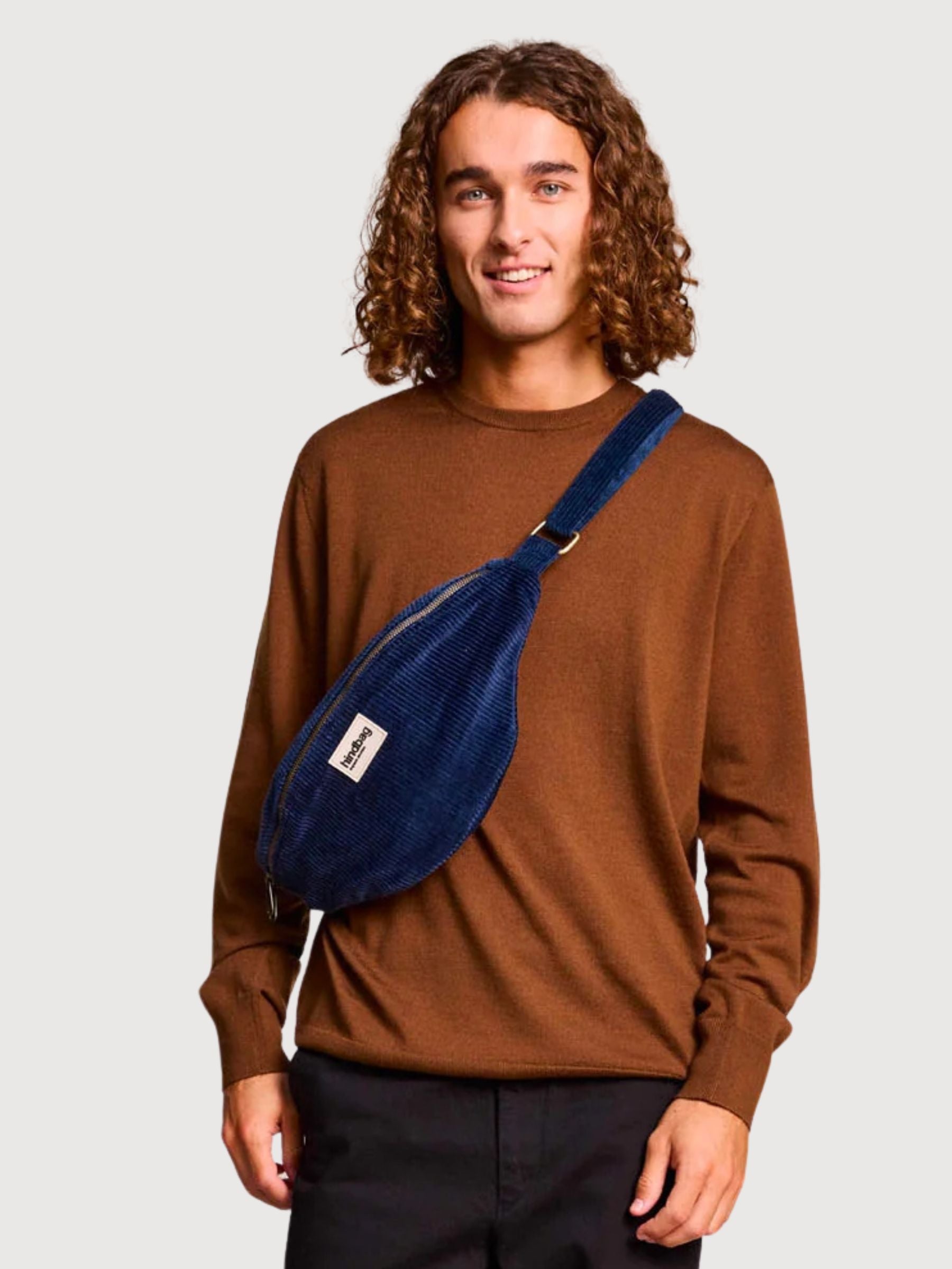 Sasha Velours Marine | HINDBAG