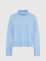 Pullover Highneck Blue | Knowledge Cotton Apparel