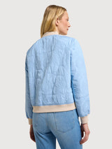 Reversible Padded Jacket Light Blue & Beige | Lanius