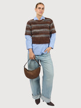 Shoulder Strap Leo Chocolate Suede | O MY BAG