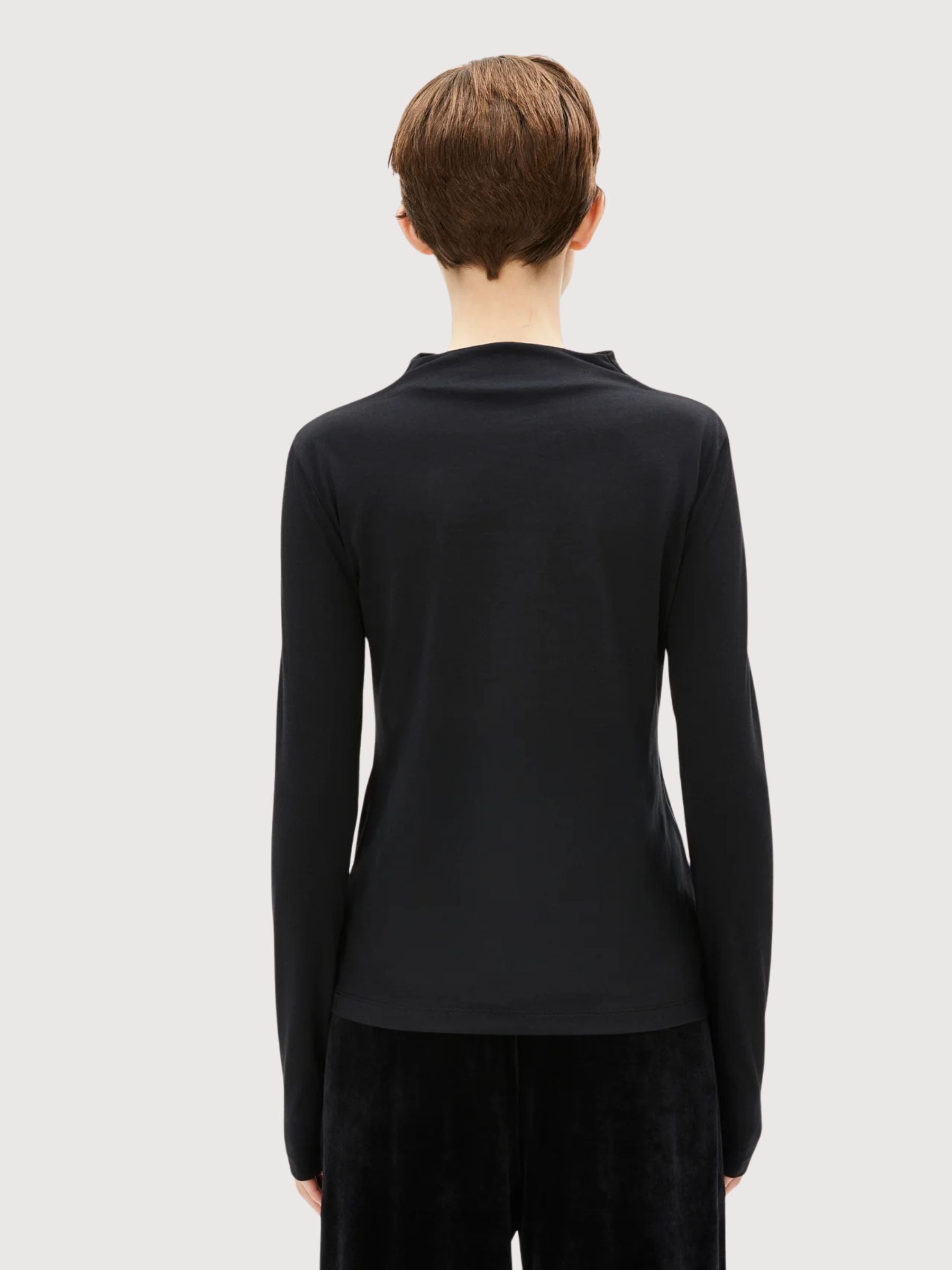 Maglia a maniche lunghe Calunaa Nera Donna | Angeli armenti