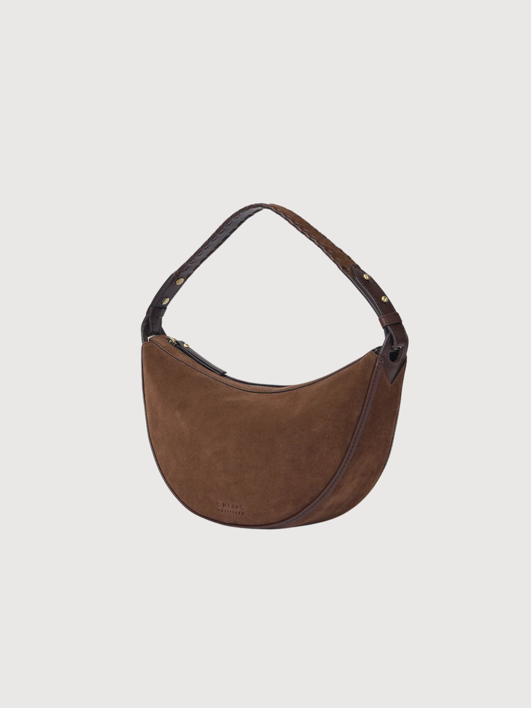 Shoulder Strap Leo Chocolate Suede | O MY BAG