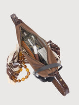 Shoulder Strap Leo Chocolate Suede | O MY BAG