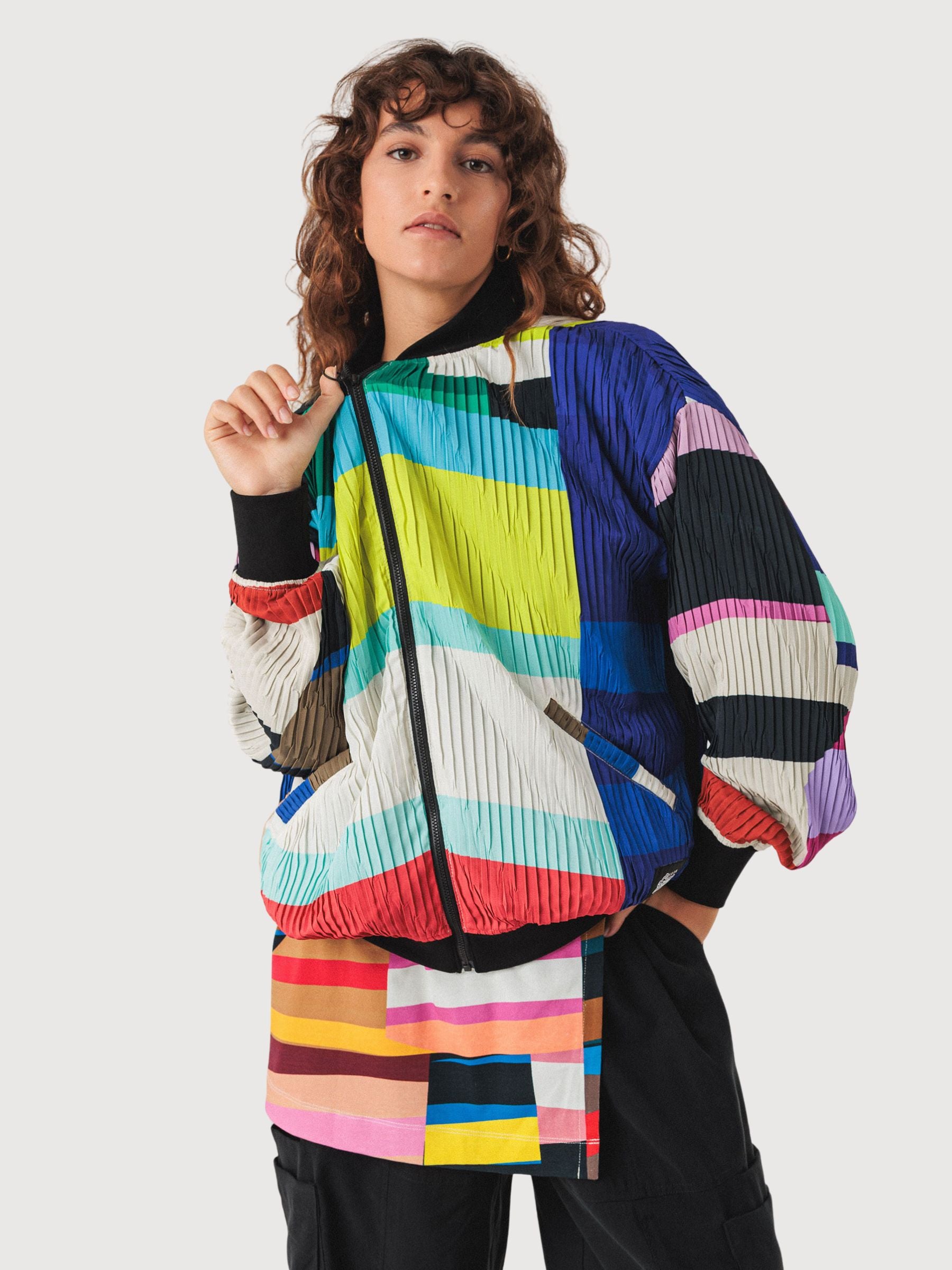 Julene Jacke, mehrfarbig, Damen | Skfk