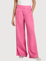 Trouser Wide Leg Bright Orchid Lyocell | Lanius