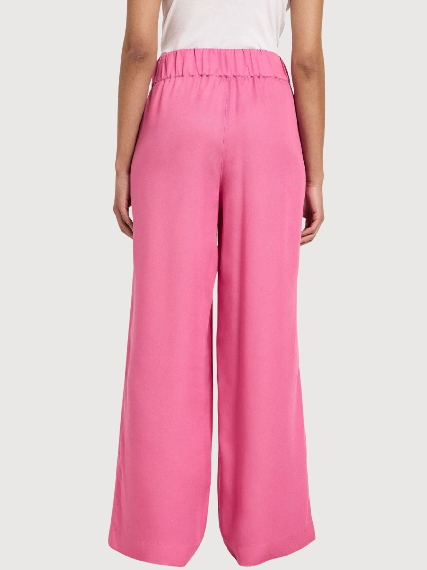 Trouser Wide Leg Bright Orchid Lyocell | Lanius