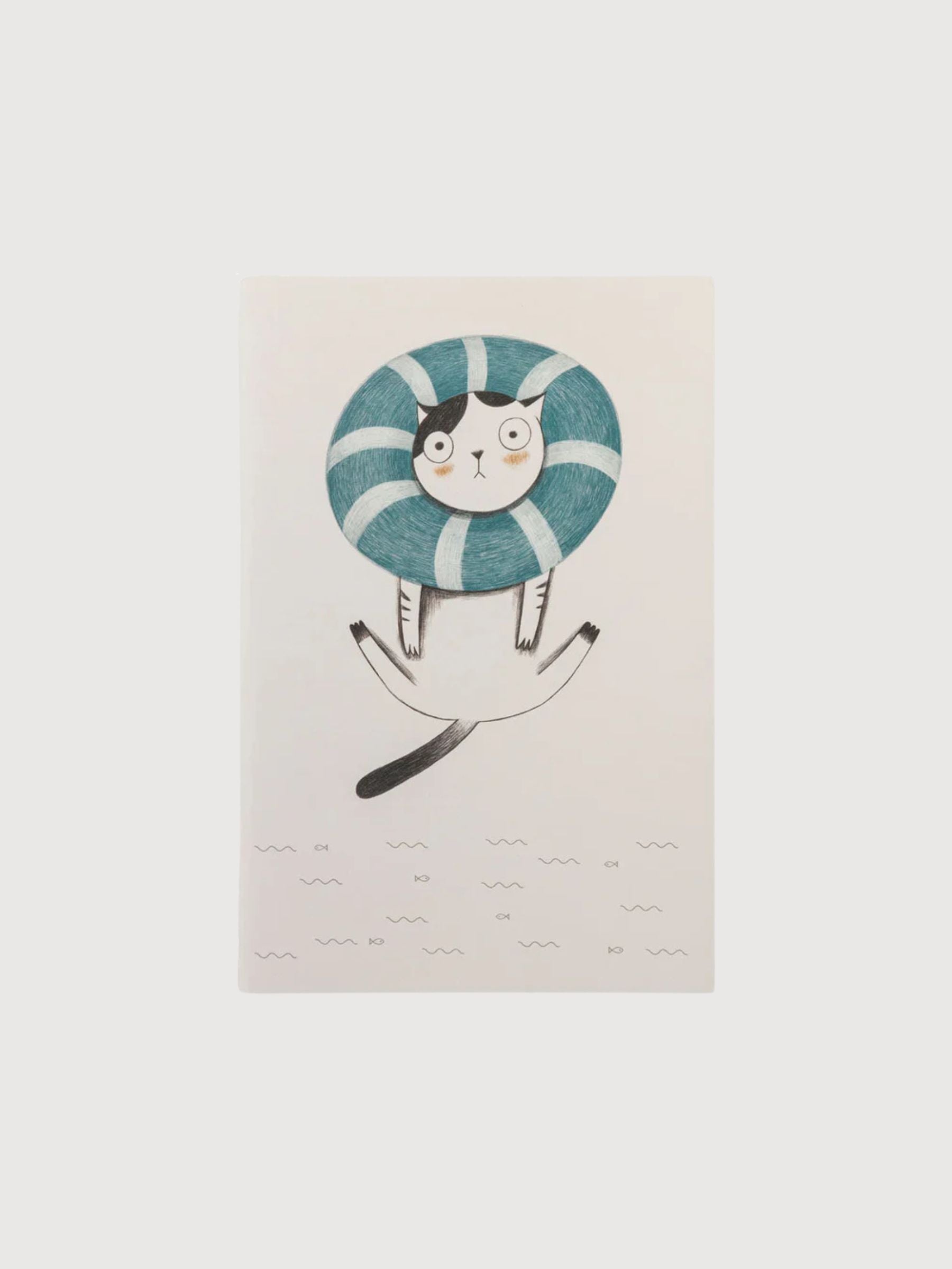 Notebook BLUE SPLASHY CAT | Tranquillo
