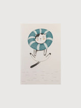 Notebook BLUE SPLASHY CAT | Tranquillo