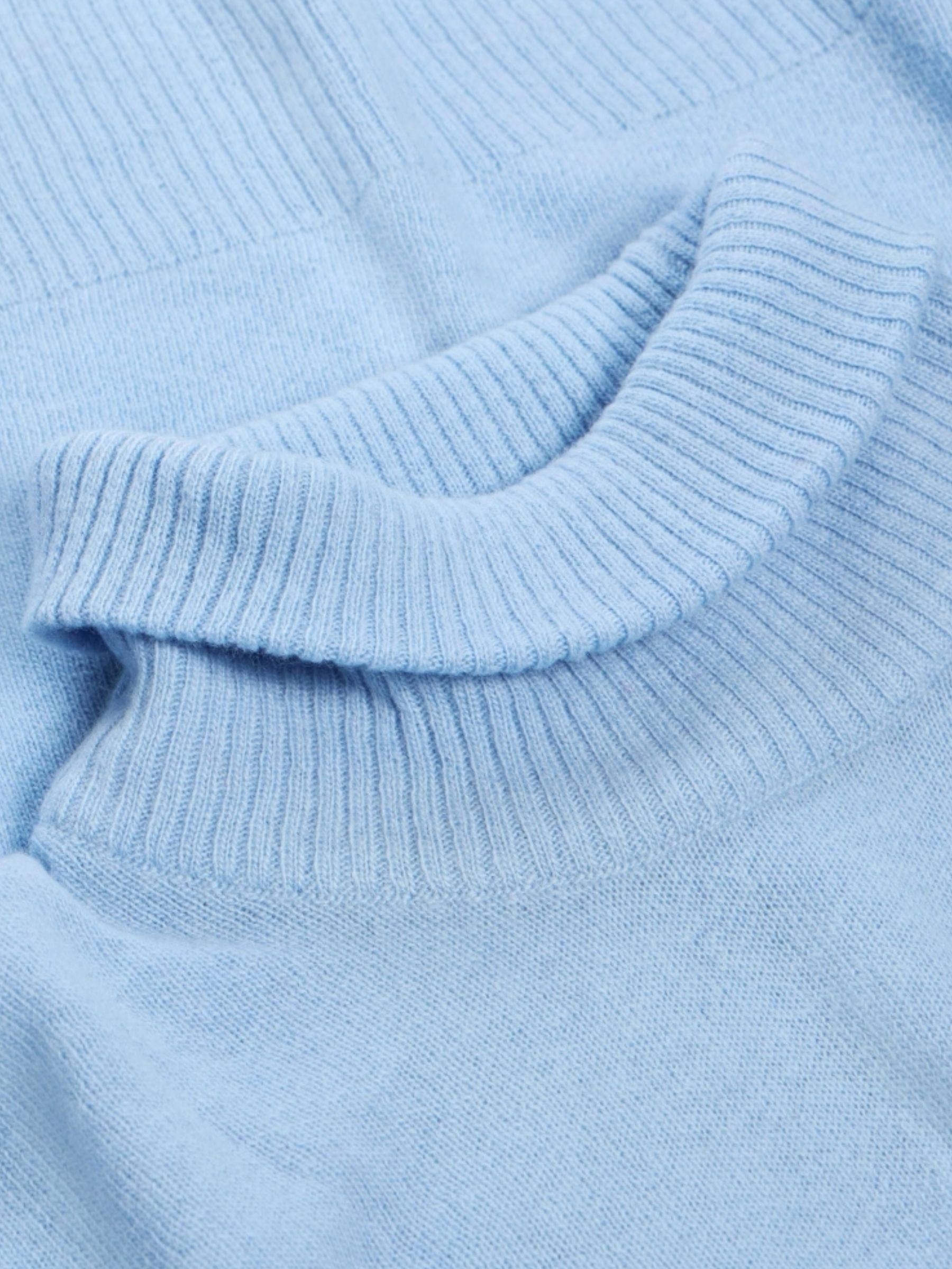 Pullover Highneck Blue | Knowledge Cotton Apparel