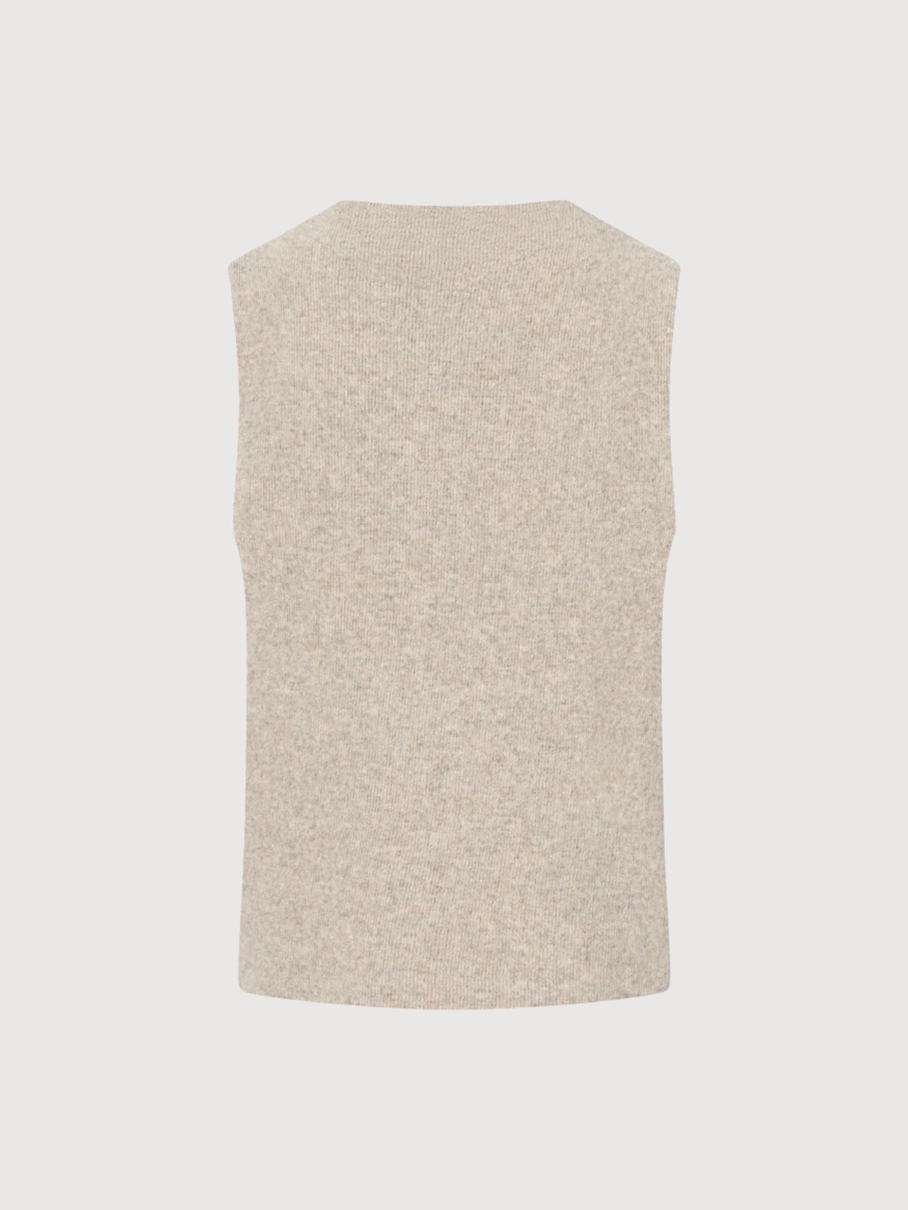 Weste Karla Wolle Beige | Stapf