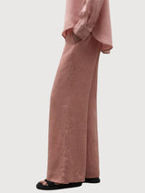 Trousers Mosa Pink in Linen | Ecoalf
